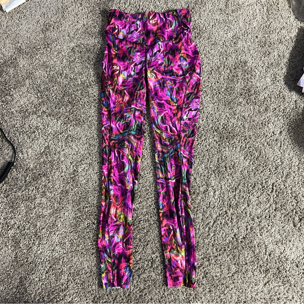 Lululemon Base Pace High-Rise Tight 28"  Hyper Flow Pink Multi Women’s Size 6